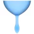 Satisfyer Feel Good - juego de copas menstruales de silicona (azul, 2 uds.)