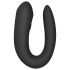 Satisfyer Double Joy - vibrador inteligente para parejas resistente al agua (negro)
