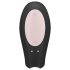 Satisfyer Double Joy - vibrador inteligente para parejas resistente al agua (negro)