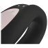 Satisfyer Double Joy - vibrador inteligente para parejas resistente al agua (negro)