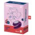 Satisfyer Double Joy - vibrador para parejas inteligente y resistente al agua (morado)
