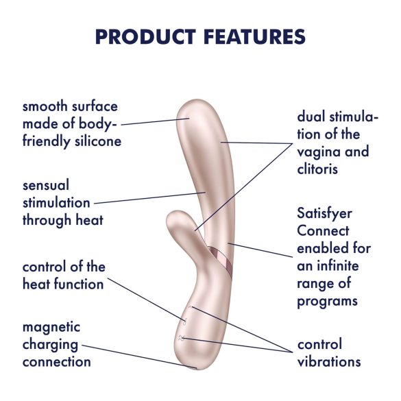 Satisfyer Hot Lover - vibrador inteligente - plateado