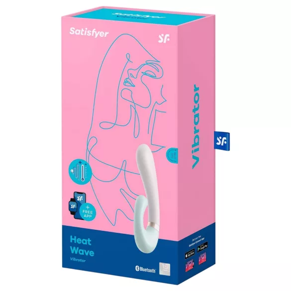 Satisfyer Heat Wave - vibrador calefactable con control por app (menta)