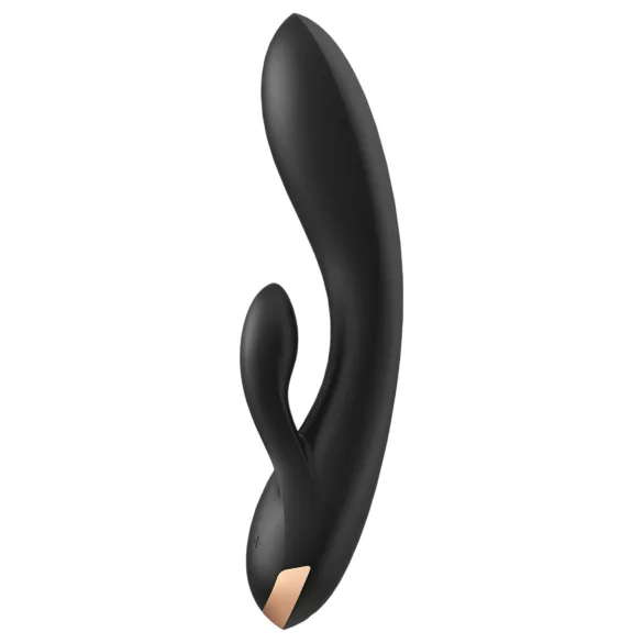 Satisfyer Double Flex - Vibrador con brazo para el clítoris controlado por app (negro)