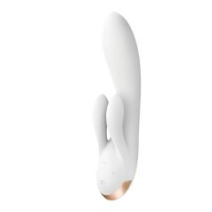   Satisfyer Double Flex - vibrador doble con estimulador de clítoris - blanco