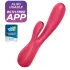 Satisfyer Mono Flex - vibrador inteligente impermeable - silicona - rojo