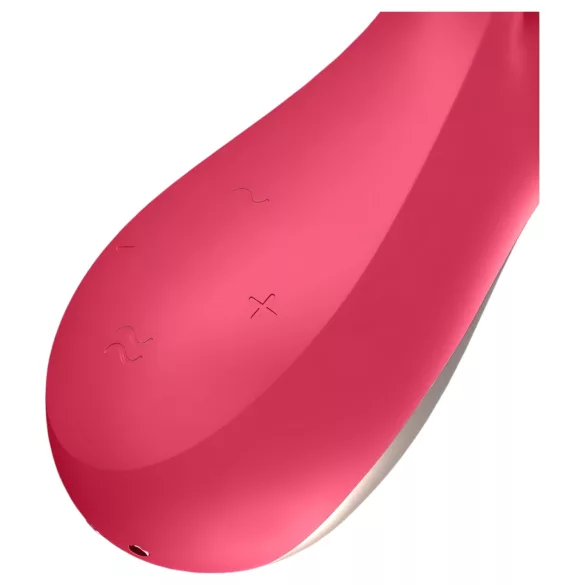 Satisfyer Mono Flex - vibrador inteligente impermeable - silicona - rojo
