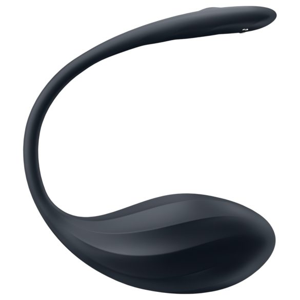 Satisfyer Pétalo Roscado - huevo vibrador con control remoto (negro)