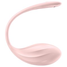   Satisfyer - huevo vibrador con control remoto - textura acanalada - rosa
