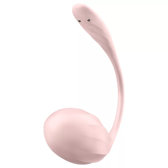 Satisfyer - huevo vibrador con control remoto - textura acanalada - rosa