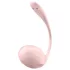 Satisfyer - huevo vibrador con control remoto - textura acanalada - rosa