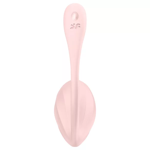 Satisfyer - huevo vibrador con control remoto - textura acanalada - rosa
