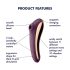 Satisfyer Dual Kiss - 2 en 1 vibrador vaginal y de clítoris (lila)