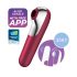 Satisfyer Dual Love - vibrador inteligente para vagina y clítoris (rojo)