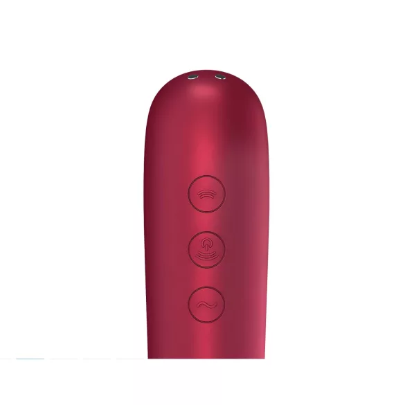 Satisfyer Dual Love - vibrador vaginal y de clítoris - recargable - rojo