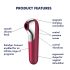Satisfyer Dual Love - vibrador inteligente para vagina y clítoris (rojo)
