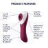 Satisfyer Dual Crush - vibrador doble para clítoris y vaginal (rojo)