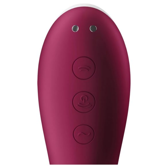 Satisfyer Dual Crush - vibrador doble para clítoris y vaginal (rojo)