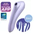 Satisfyer Dual Pleasure - succionador y vibrador 2 en 1 - silicona lila
