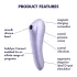 Satisfyer Dual Pleasure - succionador y vibrador 2 en 1 - silicona lila