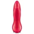Satisfyer - plug anal vibrador con texturas - silicona roja