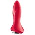 Satisfyer Rotator Plug 1 - vibrador anal con perlas (rojo)