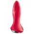 Satisfyer - plug anal vibrador con texturas - silicona roja