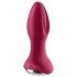 Satisfyer Rotator Plug 2 - Vibrador anal con perlas recargable (rojo)