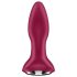 Satisfyer Rotator Plug 2 - Vibrador anal con perlas recargable (rojo)
