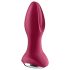 Satisfyer Rotator Plug 2 - Vibrador anal con perlas recargable (rojo)