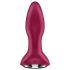 Satisfyer Rotator Plug 2 - Vibrador anal con perlas recargable (rojo)