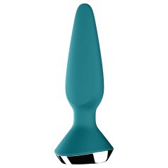   Satisfyer Plug-ilicious 1 - plug anal vibrador inteligente - silicona verde
