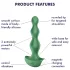 Satisfyer Lolli-Plug 2 - plug anal vibrador recargable resistente al agua verde