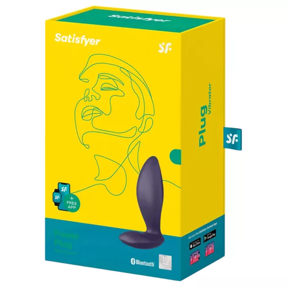 Satisfyer Power Plug - vibrador anal inteligente - silicona - lila