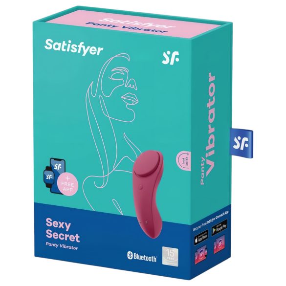 Satisfyer Sexy Secret - vibrador de bragas inteligente impermeable - rojo