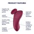 Satisfyer Sexy Secret - vibrador de bragas inteligente impermeable - rojo