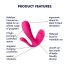 Satisfyer Top Secret Plus - Inteligente vibrador triple (rosa)