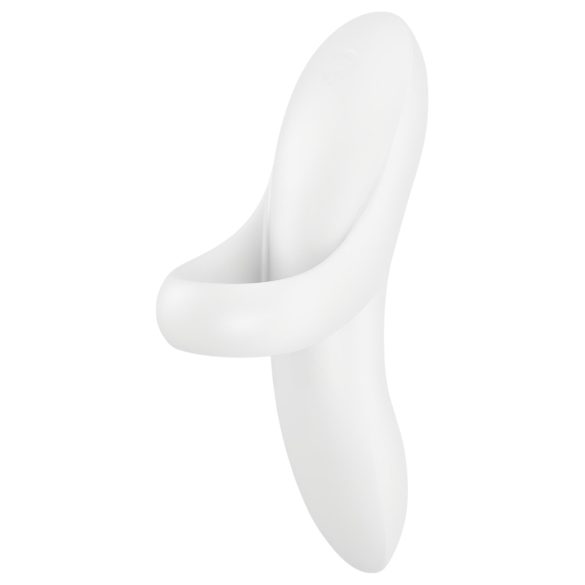 Satisfyer Bold Lover - vibrador impermeable con batería (blanco)