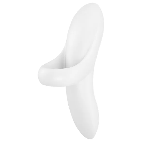 Satisfyer Bold Lover - vibrador para dedo recargable impermeable blanco