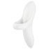Satisfyer Bold Lover - vibrador impermeable con batería (blanco)