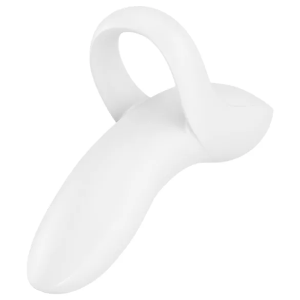 Satisfyer Bold Lover - vibrador para dedo recargable impermeable blanco