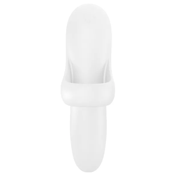 Satisfyer Bold Lover - vibrador para dedo recargable impermeable blanco