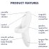 Satisfyer Bold Lover - vibrador impermeable con batería (blanco)