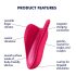 Satisfyer High Fly - Vibrador recargable e impermeable para clítoris (rosa)