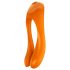 Satisfyer Candy Cane - vibrador recargable resistente al agua de doble punta (naranja)