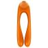 Satisfyer Candy Cane - vibrador recargable resistente al agua de doble punta (naranja)