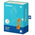 Satisfyer Candy Cane - vibrador recargable resistente al agua de doble punta (naranja)