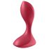Satisfyer Backdoor Lover - Vibrador Anal Recargable e Impermeable (Rojo)