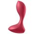 Satisfyer Backdoor Lover - Vibrador Anal Recargable e Impermeable (Rojo)