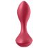 Satisfyer Backdoor Lover - vibrador anal recargable impermeable silicona rojo
